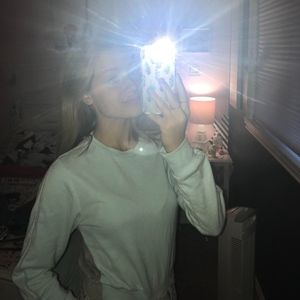 Teal and Grey Velvet Sweater